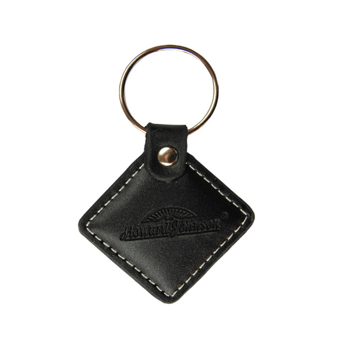 Leather Keyfob With logo Print