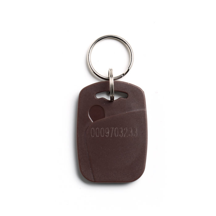 Brown Keyfob with laser numbering